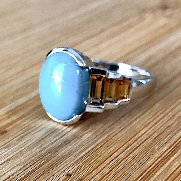 $62Designer Estate RingSterling SilverSize 10Marked ER China